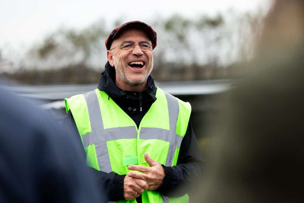 Rob Willems, Ewec, tijdens de opening van solarpark wijkerbroek